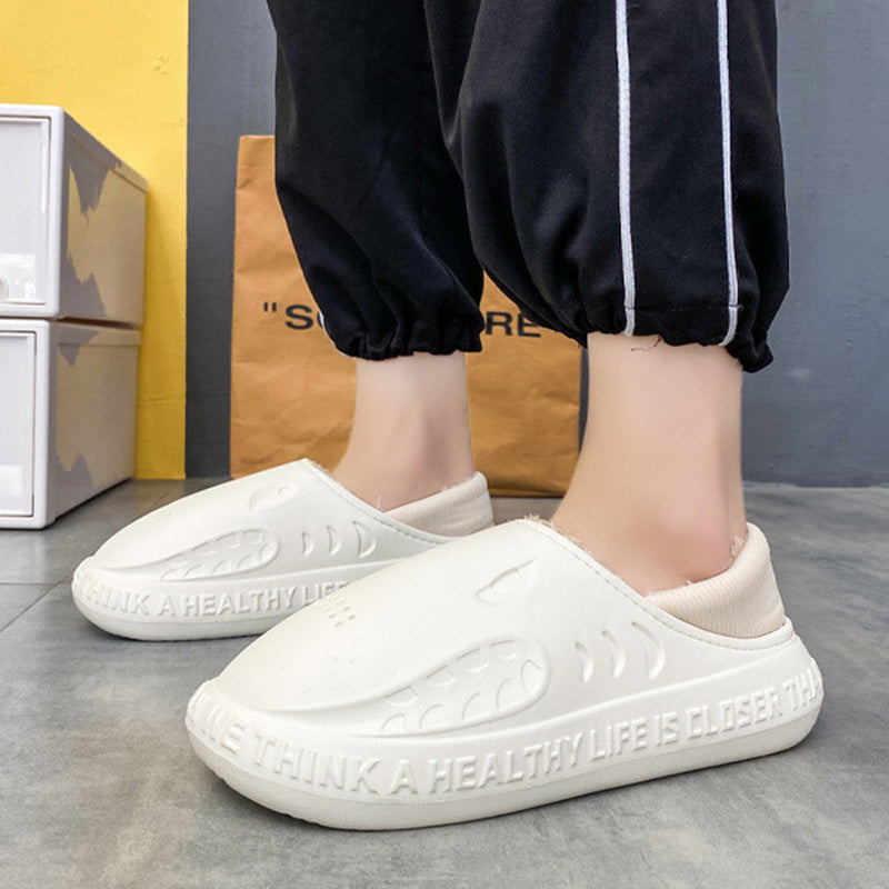 Buty rekina Zimowe miękkie wsuwane pluszowe kapcie domowe Wygodne