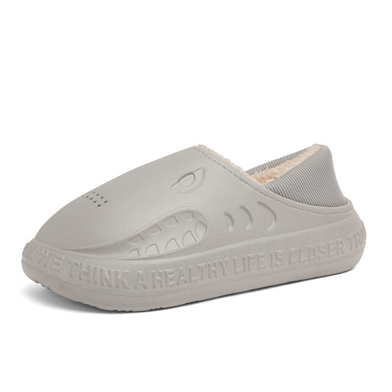 Buty rekina Zimowe miękkie wsuwane pluszowe kapcie domowe Wygodne